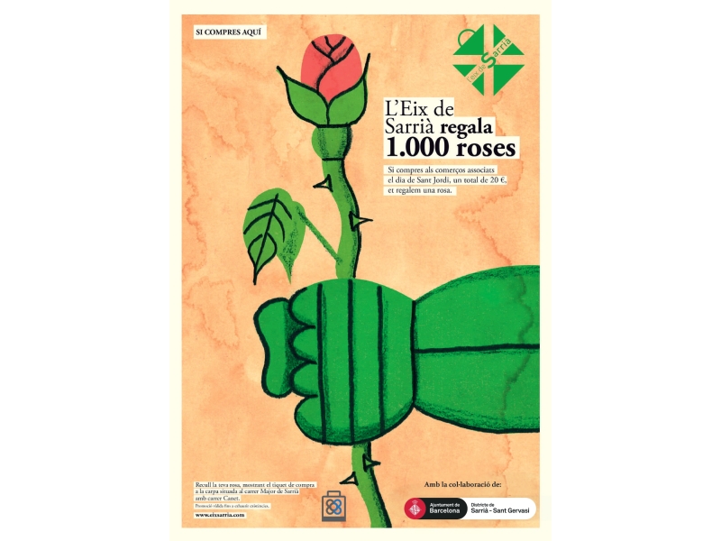 Leix de Sarri regalar 1.000 roses per Sant Jordi