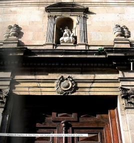 Façana de l'esglèsia de Sant Vicenç