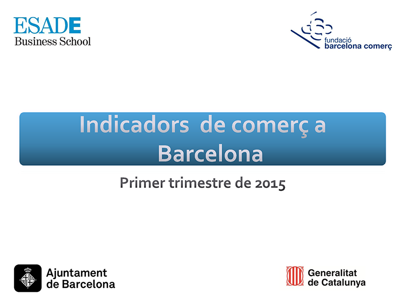 Presentación del estudio ICOB 1º trimestre de 2015: Optimismo en el comercio barcelonés