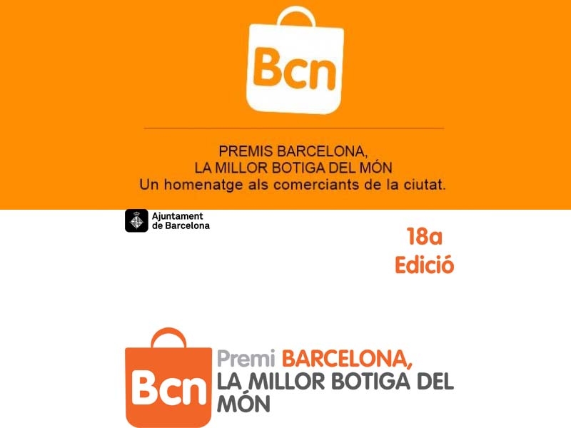 Bases de la 18a. edició dels premis “Barcelona, la millor botiga del món”