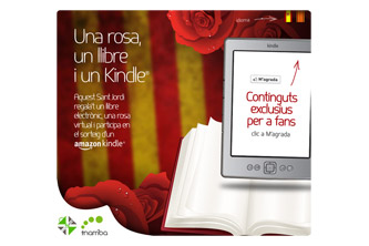 Una rosa, un llibre i un Kindle per Sant Jordi  