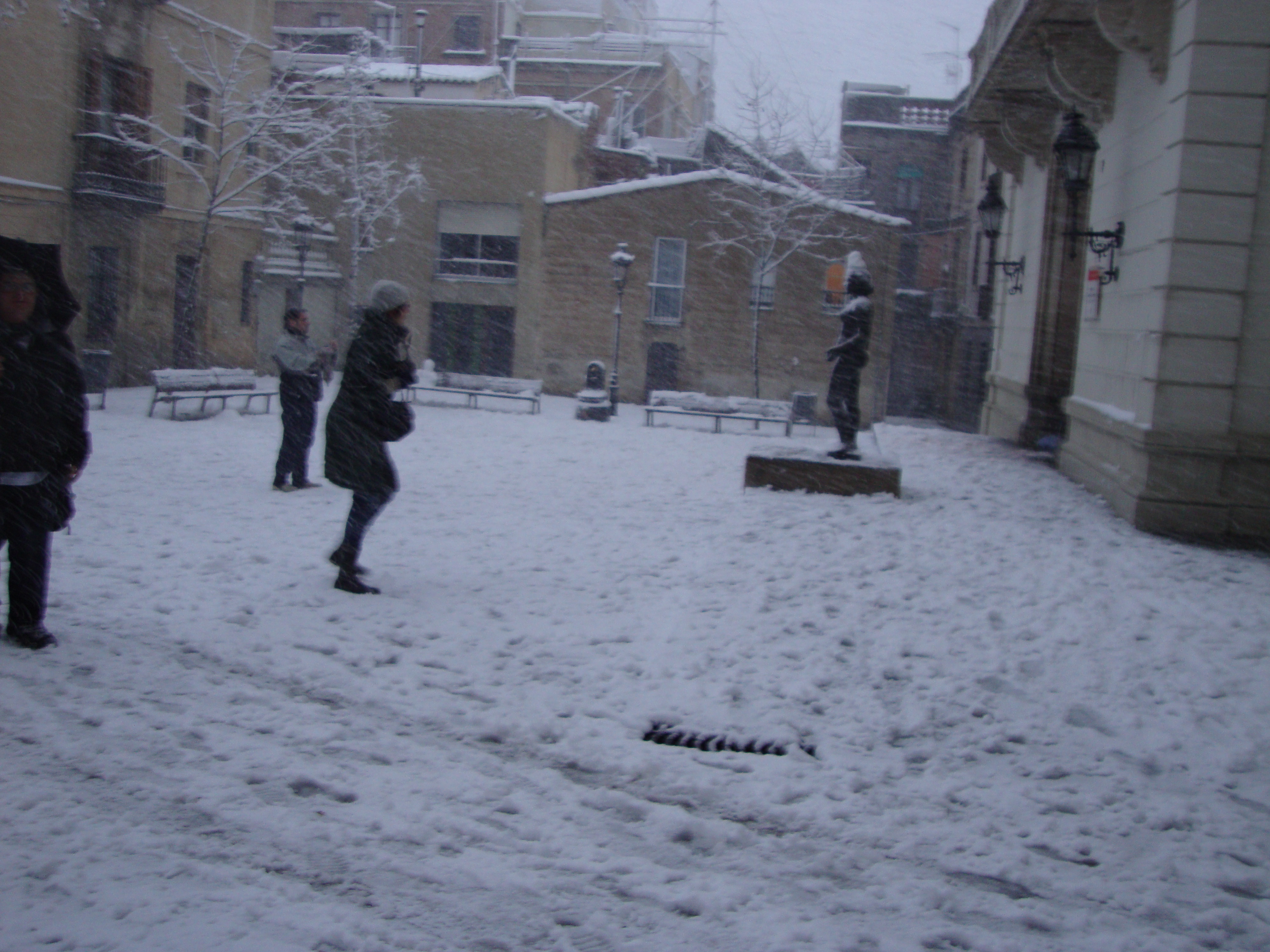 Impressionat nevada a Sarrià 