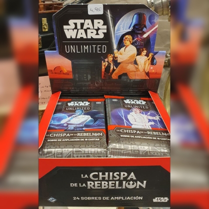 Star Wars Unlimited: La Chispa de la Rebelin. Sobres de Ampliacin