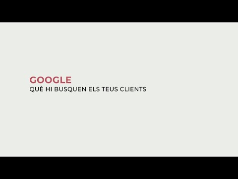 Google: Què hi busquen els teus clients